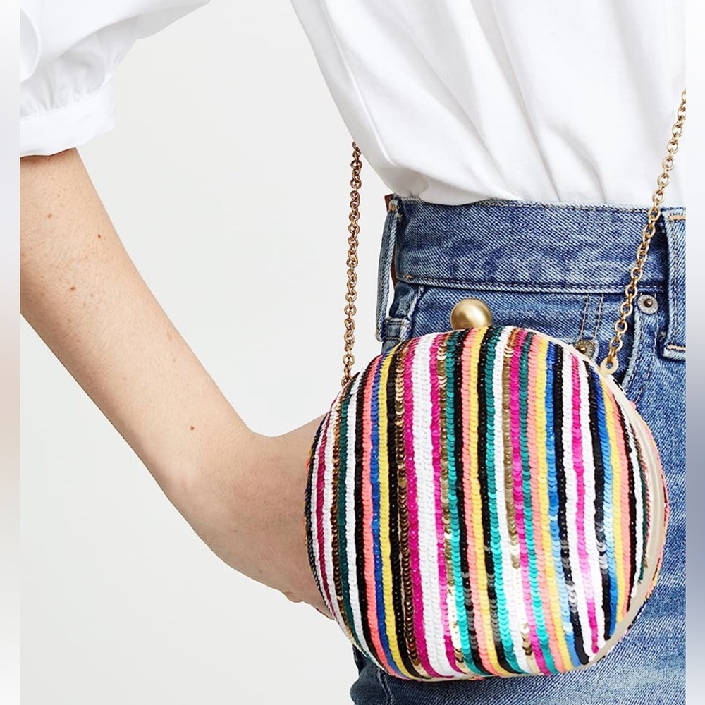 Santi Sequined Clutch